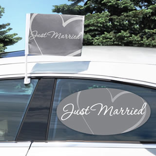 Just Married Car Clings